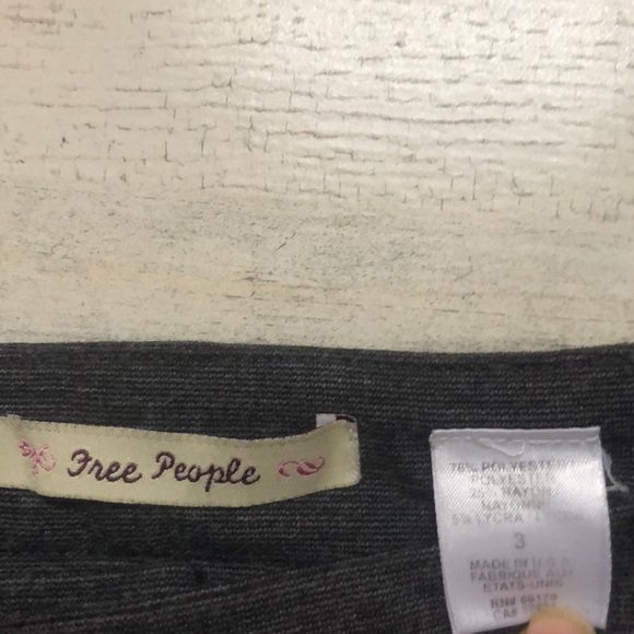 Free People Gray Soft Pants 3 - Picture 4 of 6